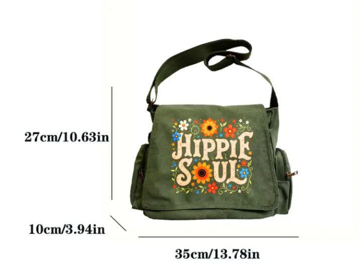 Hippie Soul Upcycled Messenger Bag