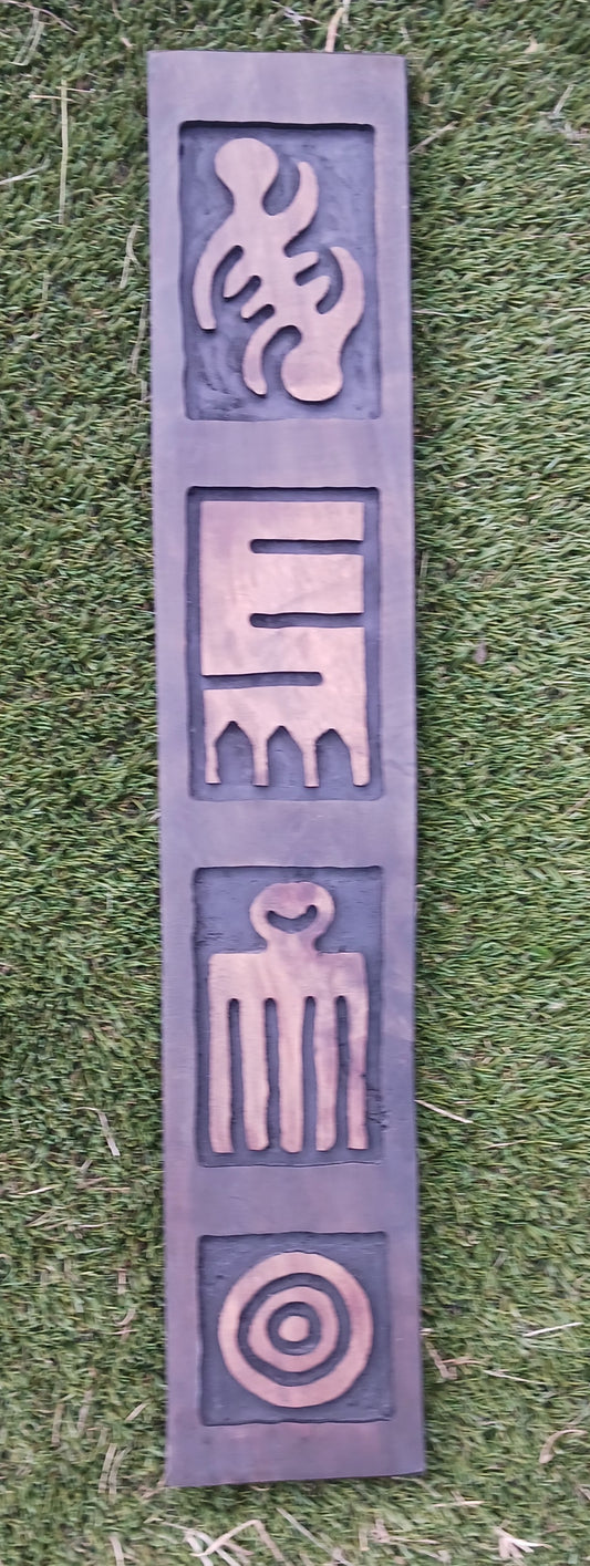 Adinkra  Symbol Wood Plaque