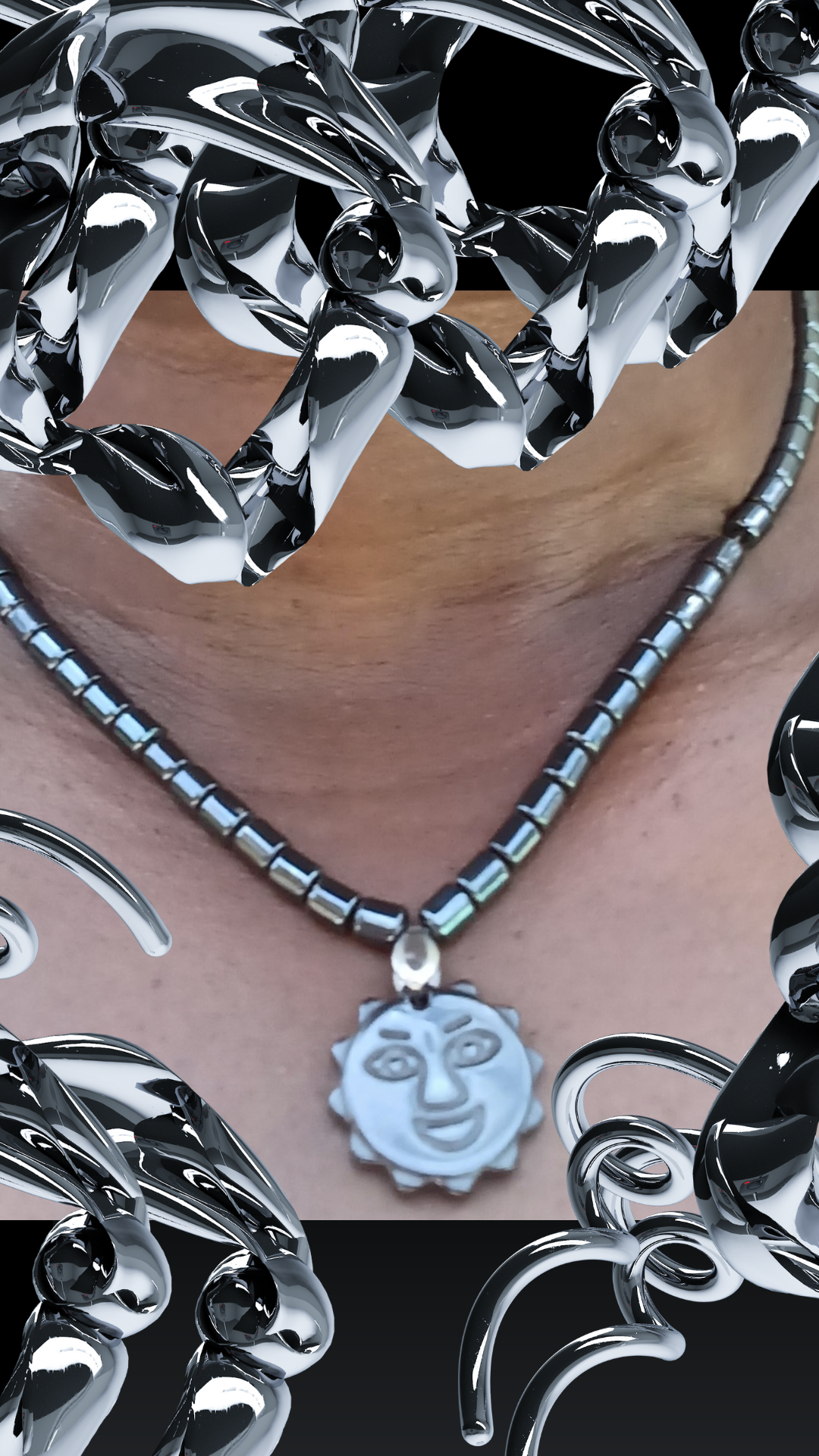 GNH Hematite Choker