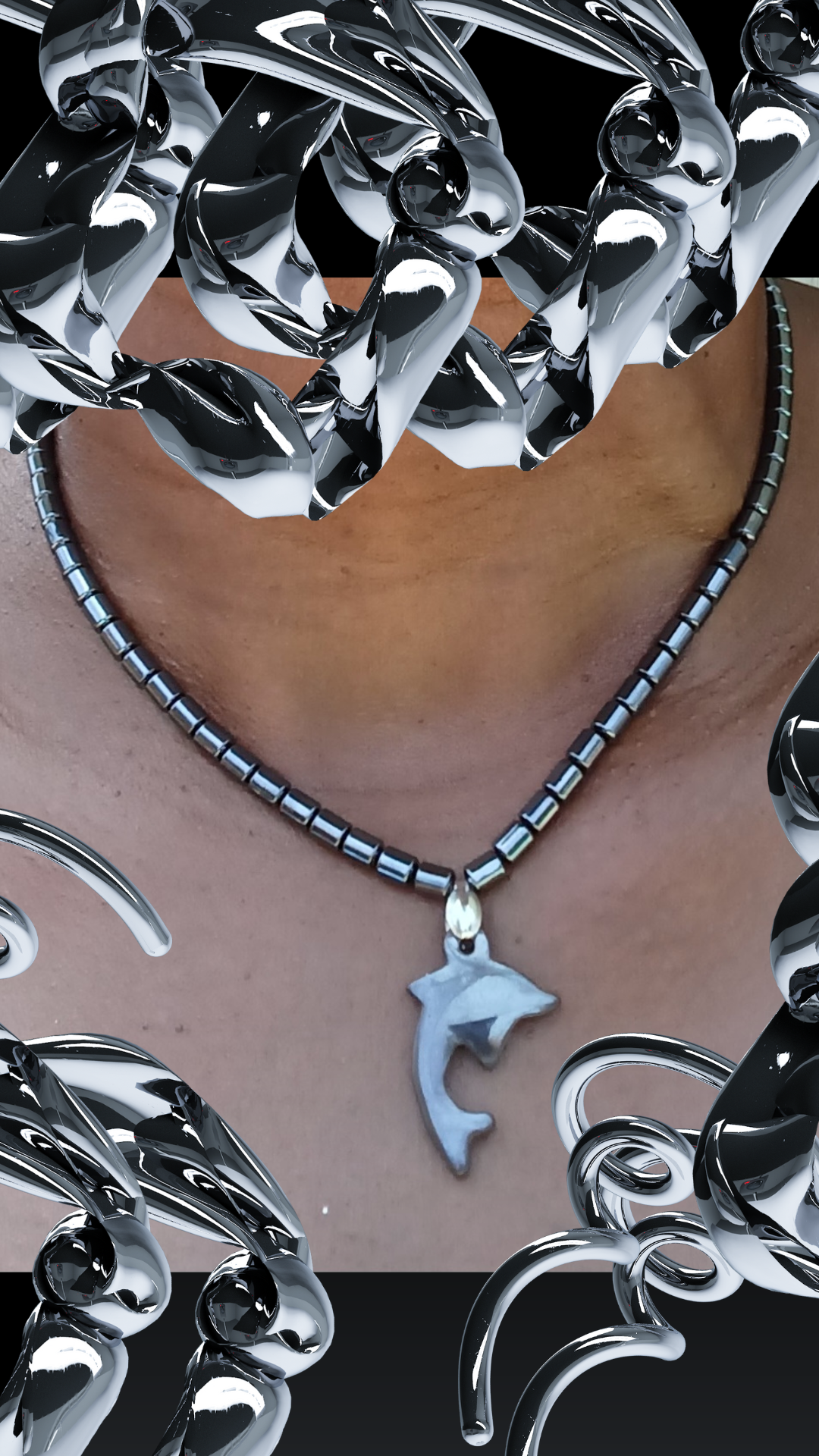 GNH Hematite Choker