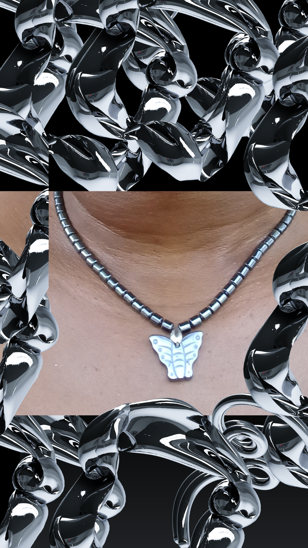 GNH Hematite Choker
