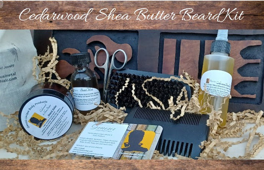 Cedarwood Shea Butter Beard Kit
