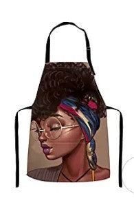 Black Girl Apron With Pockets 