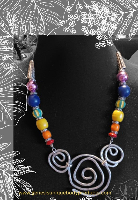GNH WeBJoy Wooden Beaded Necklace