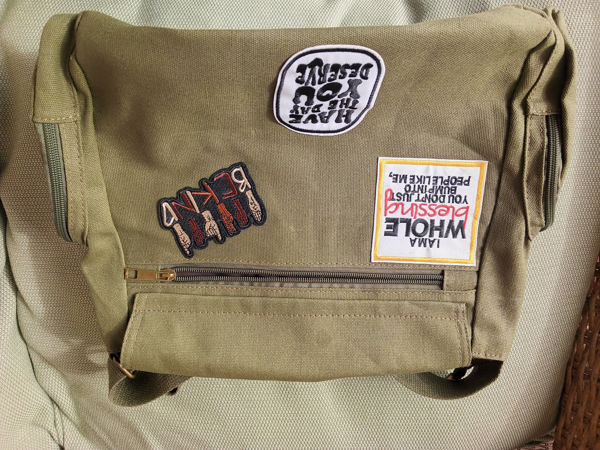 Hippie Soul Upcycled Messenger Bag