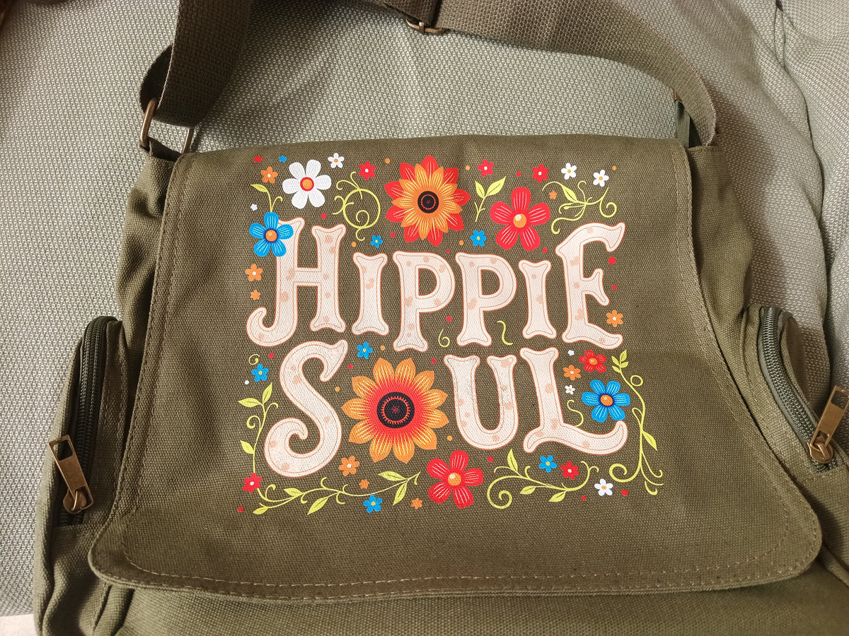 Hippie Soul Upcycled Messenger Bag