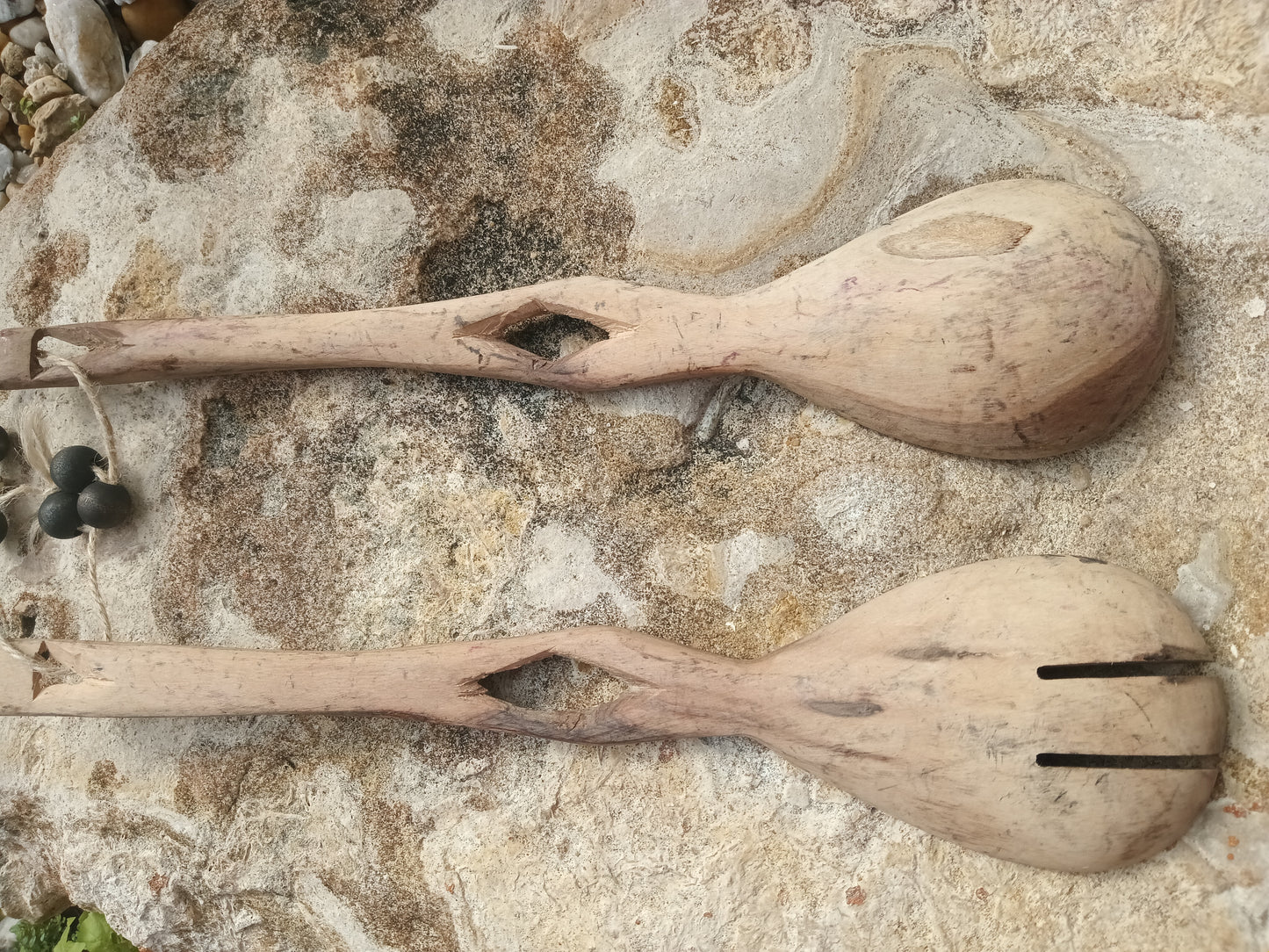 13"Handcrafted African Wooden Décor Statement Set