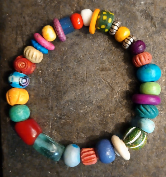 African Tribal Beaded  Bracelet