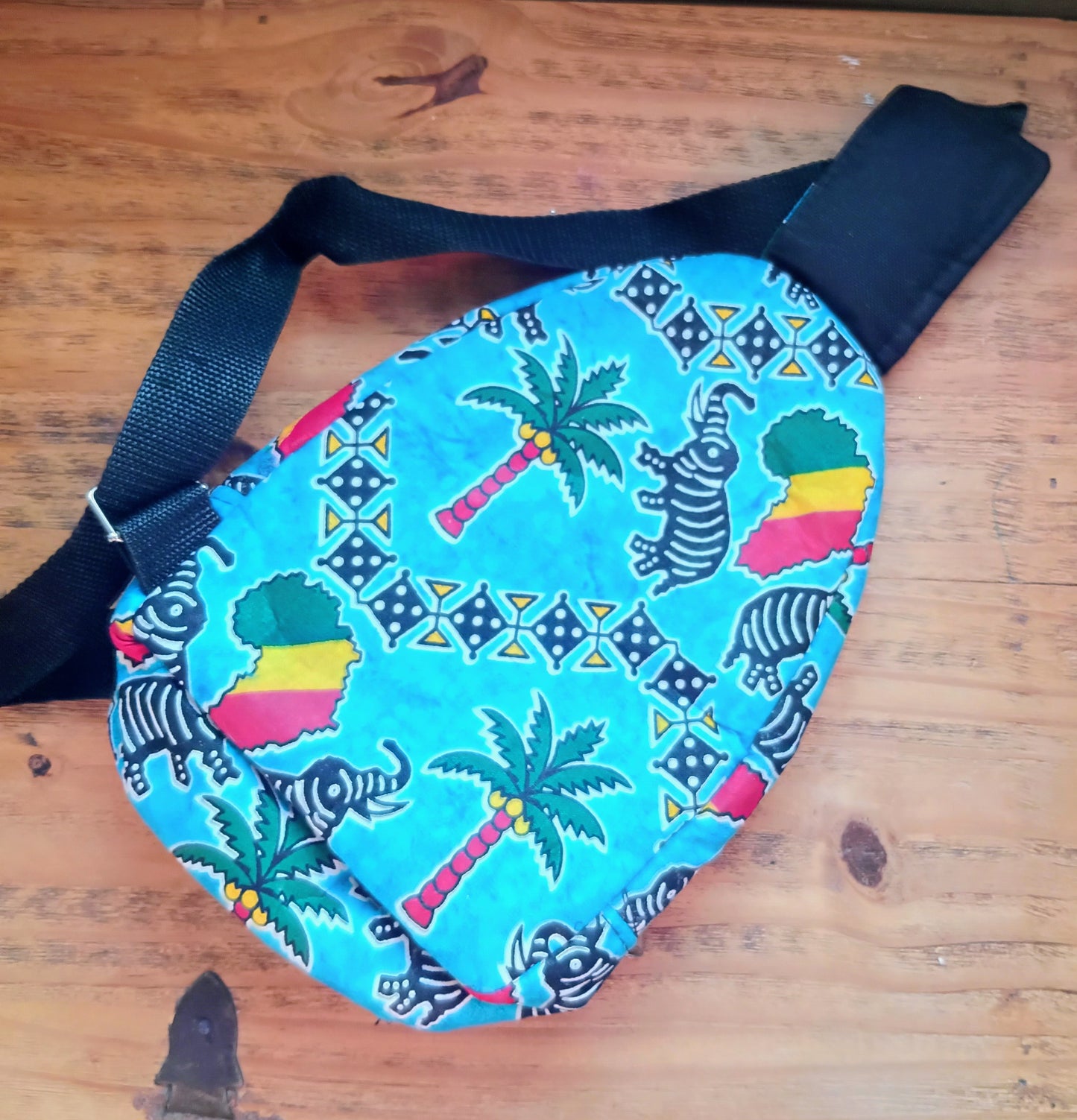 Heritage Ghana Print Crossbody Sling Bag